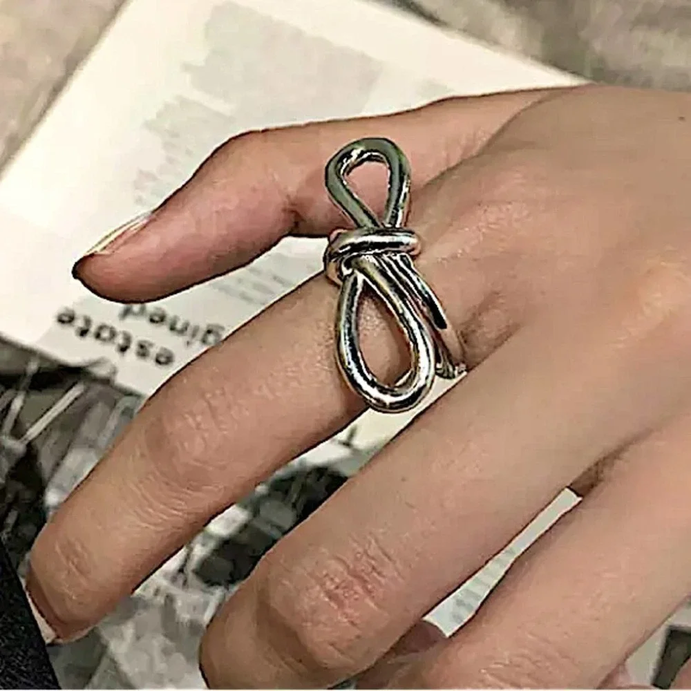 Bow Knot Sterling Silver Ring